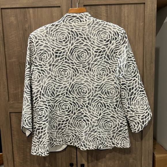 Joseph Ribkoff Jacket Blazer Ivory/Silver US Size 10 - Picture 3 of 10